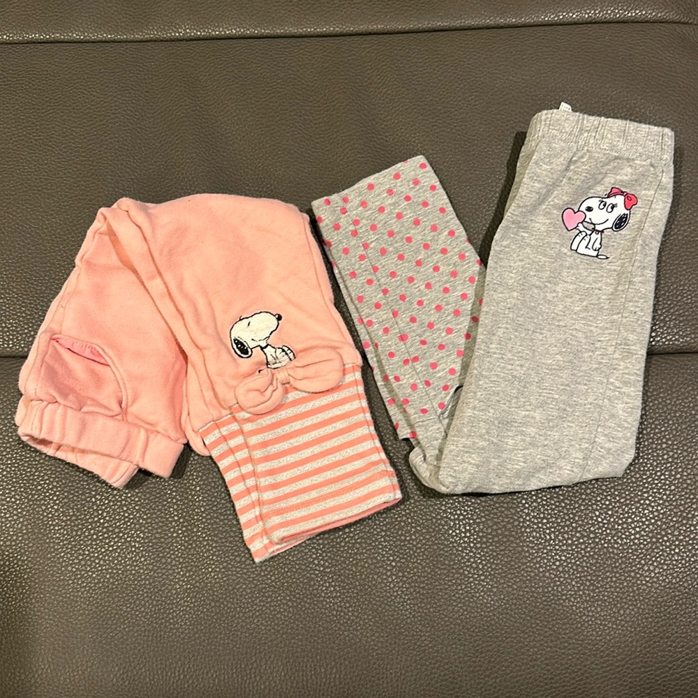 Snoopy Belle Toddler Girls Pants Bundle